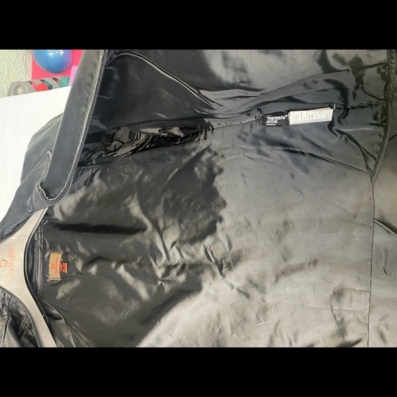 Black Danier Leather Jacket with Removable Liner - Picture 8 of 8